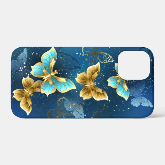 Goudvlinder Case-Mate iPhone Case (Achterkant (horizontaal))