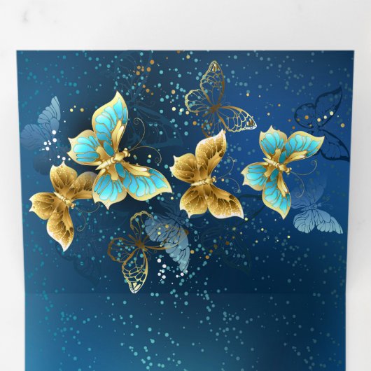 Goudvlinder Drieluik Kaart (Binnenzijde eerst)