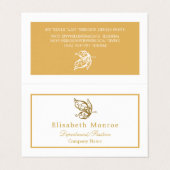  goudvlinder dubbele leugenachtige vlinder visitekaartje (Buitenkant ongevouwen)