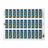 Goudvlinder Etiket (Full Sheet)
