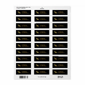 Goudvlinder Etiket (Full Sheet)