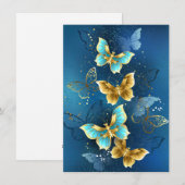 Goudvlinder Feestdagenkaart (Voorkant / Achterkant)