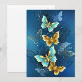Goudvlinder Feestdagenkaart (Voorkant / Achterkant)