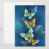 Goudvlinder Feestdagenkaart (Voorkant / Achterkant)