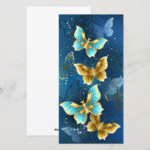 Goudvlinder Feestdagenkaart (Voorkant / Achterkant)