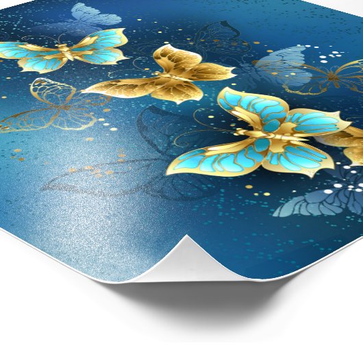 Goudvlinder Foto Afdruk (Hoek)