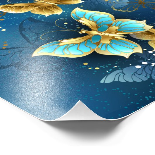 Goudvlinder Foto Afdruk (Hoek)