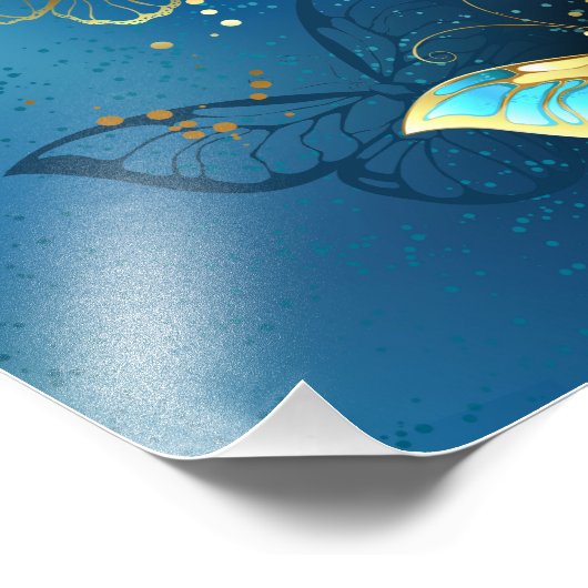 Goudvlinder Foto Afdruk (Hoek)