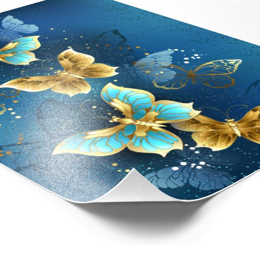 Goudvlinder Foto Afdruk (Hoek)