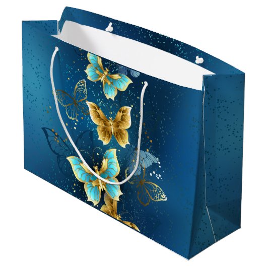 Goudvlinder Groot Cadeauzakje (Achterkant Gekanteld)