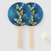 Goudvlinder Handwaaier (Voorkant en achterkant)