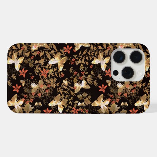 Goudvlinder iPhone Hoesje (Achterkant horizontaal)