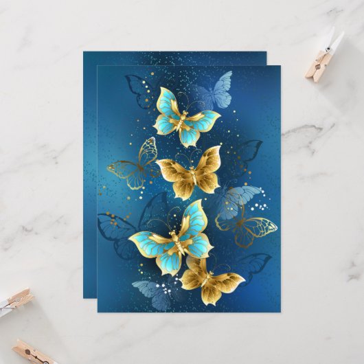 Goudvlinder Kaart (Voorkant / Achterkant in situ)