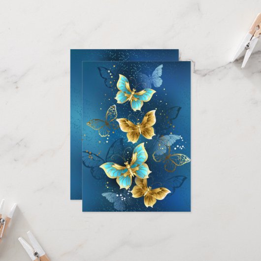 Goudvlinder Kaart (Voorkant / Achterkant in situ)