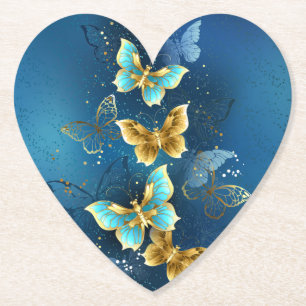 Goudvlinder Kartonnen Onderzetters