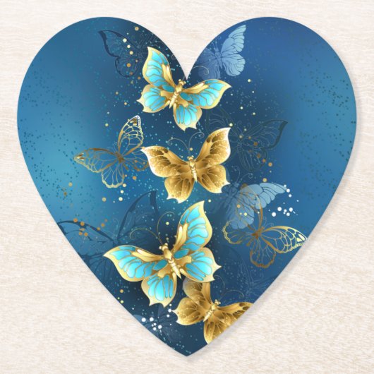 Goudvlinder Kartonnen Onderzetters (Voorkant)