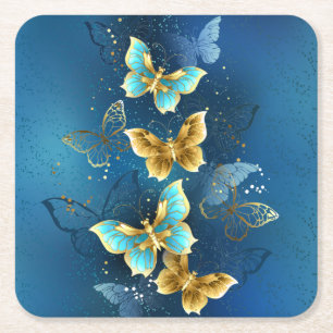 Goudvlinder Kartonnen Onderzetters