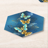 Goudvlinder Kartonnen Onderzetters (Schuin)