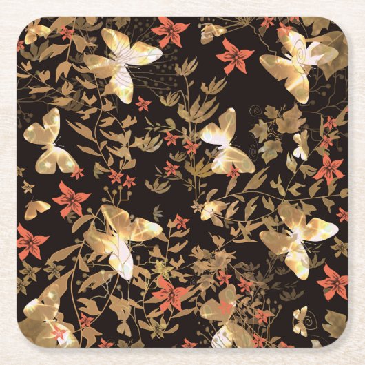 Goudvlinder Kartonnen Onderzetters (Voorkant)