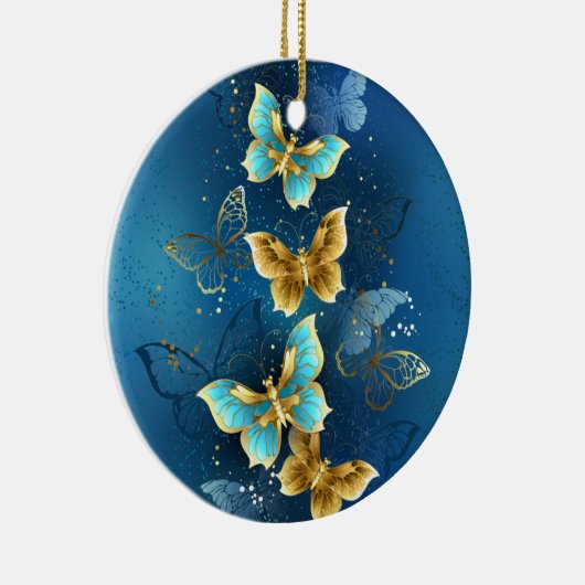 Goudvlinder Keramisch Ornament (Rechts)