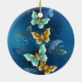 Goudvlinder Keramisch Ornament (Achterkant)