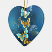 Goudvlinder Keramisch Ornament (Links)