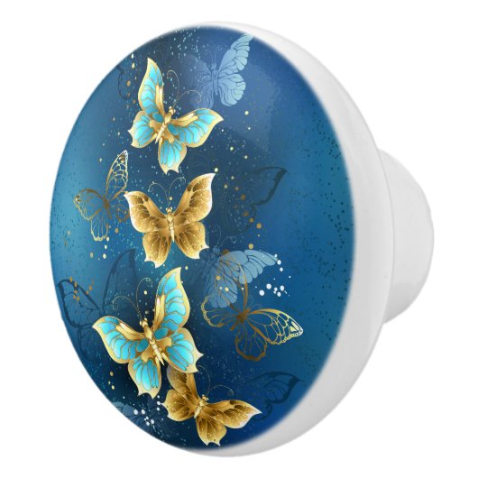 Goudvlinder Keramische Knop (Rechts)