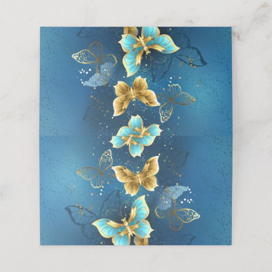 Goudvlinder Klantenkaartje (Buitenkant ongevouwen)