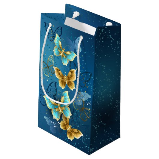 Goudvlinder Klein Cadeauzakje (Achterkant Gekanteld)