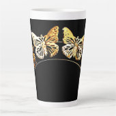 Goudvlinder Latte Mok (Voorkant)