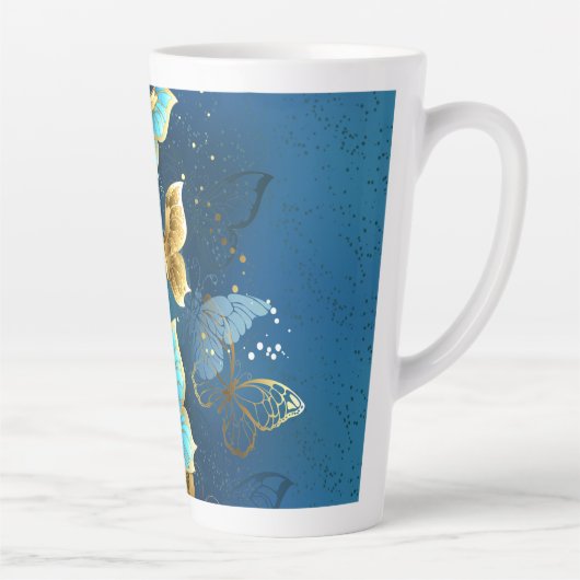 Goudvlinder Latte Mok (Rechts)