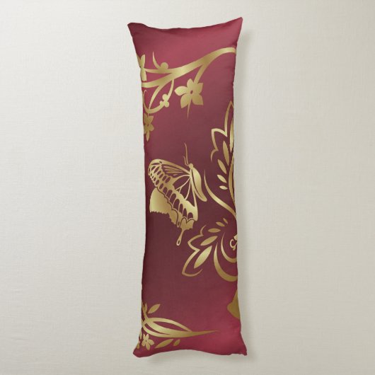 Goudvlinder Lichaamskussen (Achterkant (Verticaal))