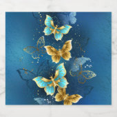 Goudvlinder Likeurfles Etiket (Enkel label)