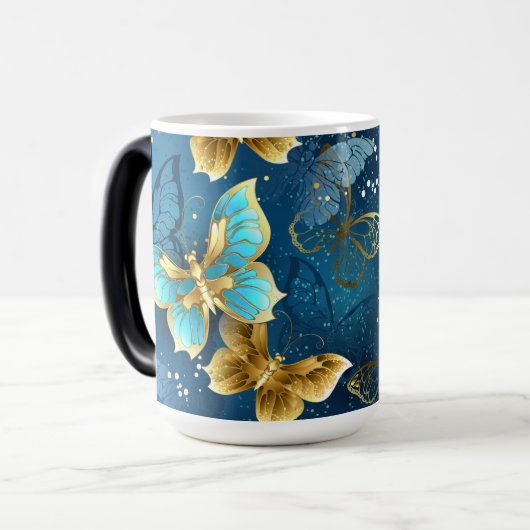 Goudvlinder Magische Mok (Voorkant links)