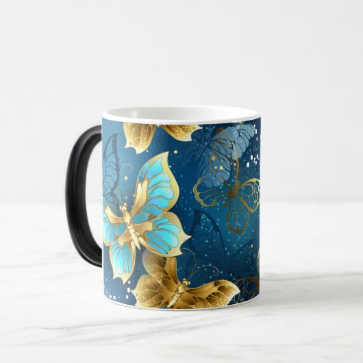 Goudvlinder Magische Mok (Voorkant links)