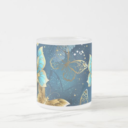 Goudvlinder Matglas Koffiemok (Center)