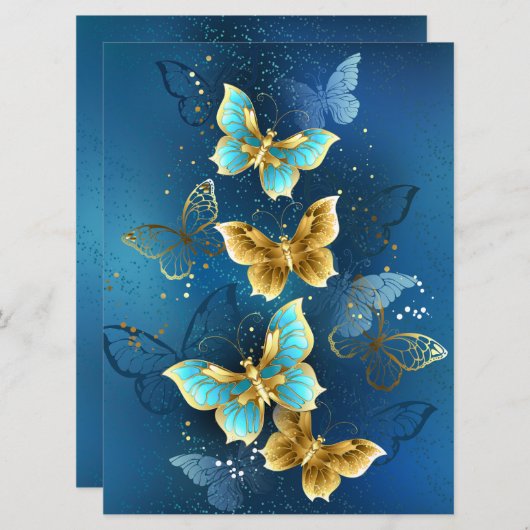 Goudvlinder Menu (Voorkant / Achterkant)