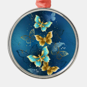 Goudvlinder Metalen Ornament