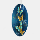 Goudvlinder Metalen Ornament (Voorkant Rechts)