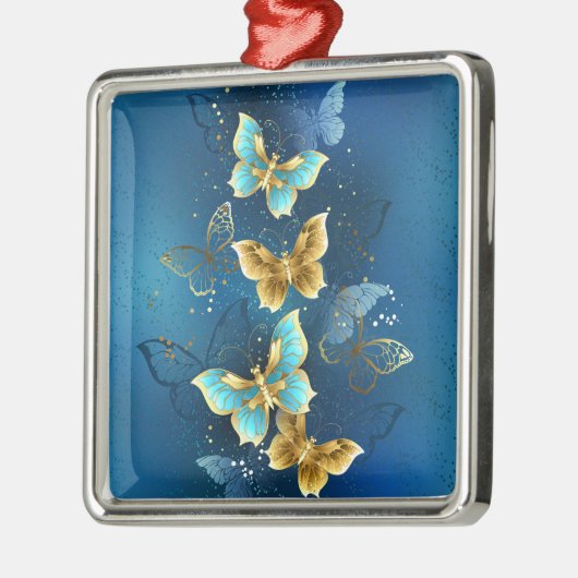 Goudvlinder Metalen Ornament (Links)