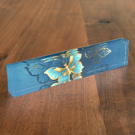 Goudvlinder Naambordje (Zijkant)