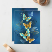 Goudvlinder Notitiekaartje (Voorkant / Achterkant in situ)