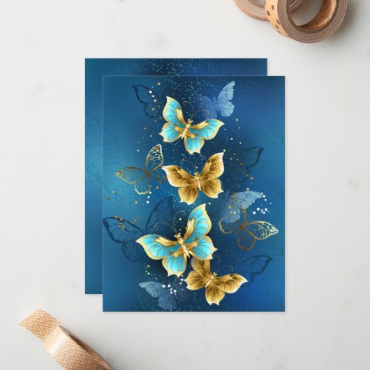 Goudvlinder Notitiekaartje (Voorkant / Achterkant in situ)