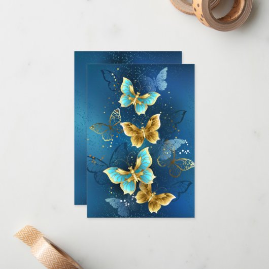 Goudvlinder Notitiekaartje (Voorkant / Achterkant in situ)