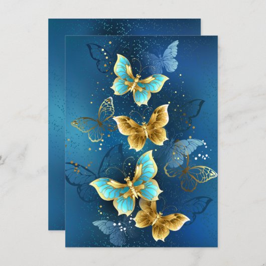 Goudvlinder Notitiekaartje (Voorkant / Achterkant)