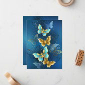 Goudvlinder Notitiekaartje (Voorkant / Achterkant in situ)