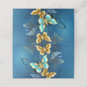 Goudvlinder Plaatskaartje (Buitenkant ongevouwen)