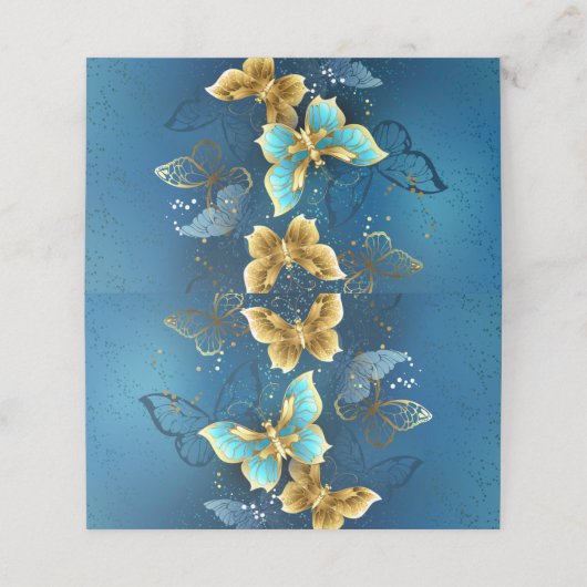Goudvlinder Plaatskaartje (Buitenkant ongevouwen)
