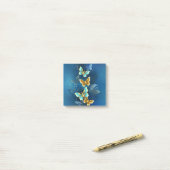 Goudvlinder Post-it® Notes (Op bureau)
