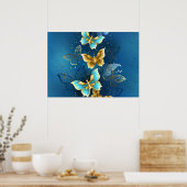 Goudvlinder Poster (Keuken)